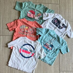 Vineyard Vines Kids' Short Sleeve Tees - White, Orange, Blue, Green